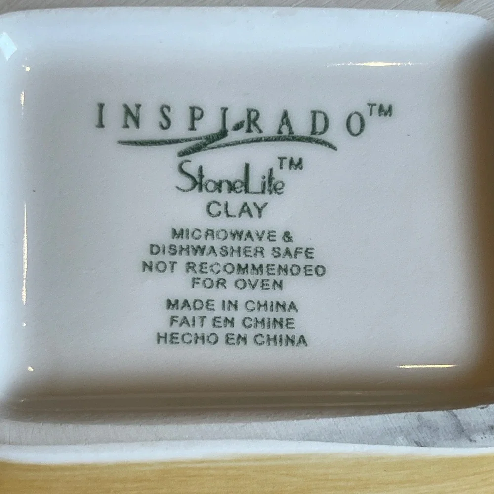Inspirado StoneLite Clay Olive Divided‎ Serving Dish Brown Bream Ceramic